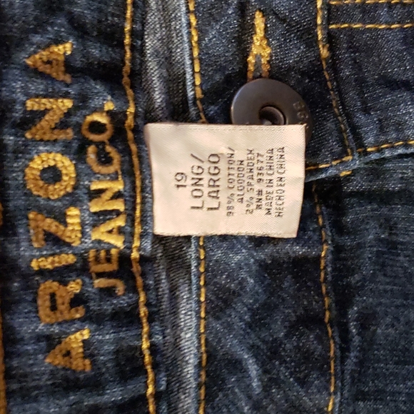 Arizona Straight Leg Jeans, Size 19 Long - Picture 4 of 5